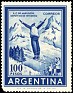 Argentina - 1961 - Ski Jumper - 100 Pesos - Azul - Scott 704 A279 - 0
